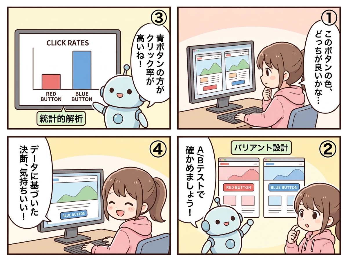 A/Bテスト設計の紹介マンガ