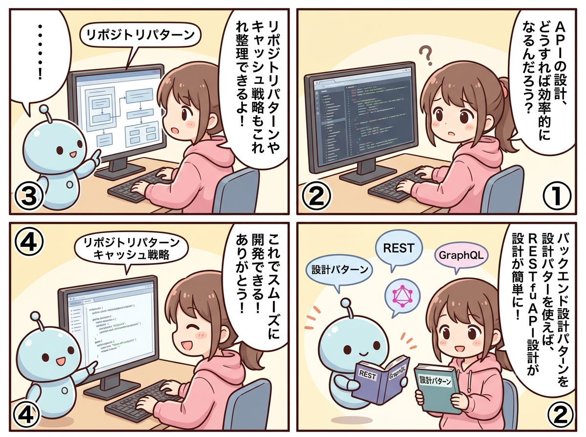 バックエンド設計パターンの紹介マンガ