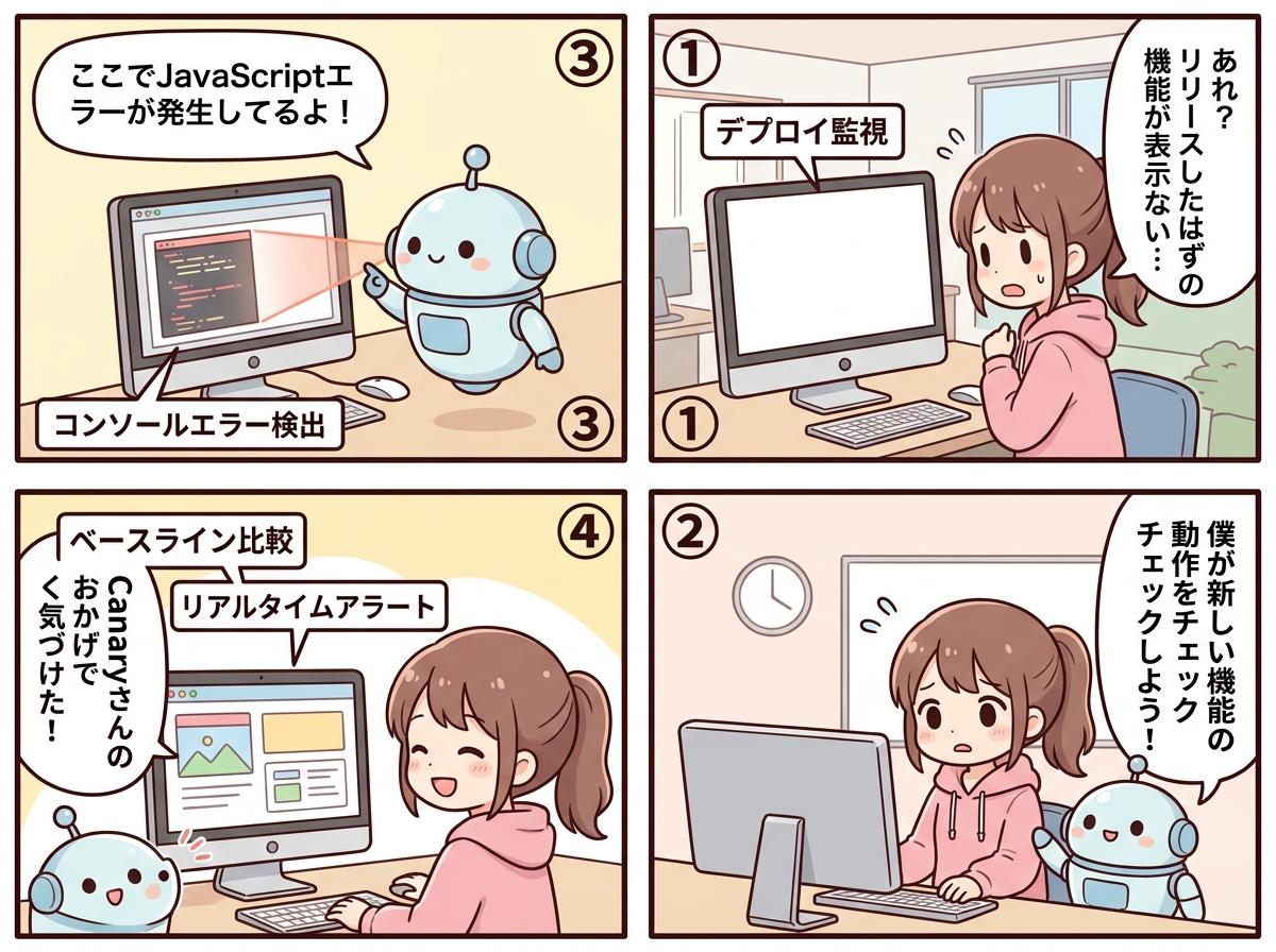 Canaryモニタリングの紹介マンガ