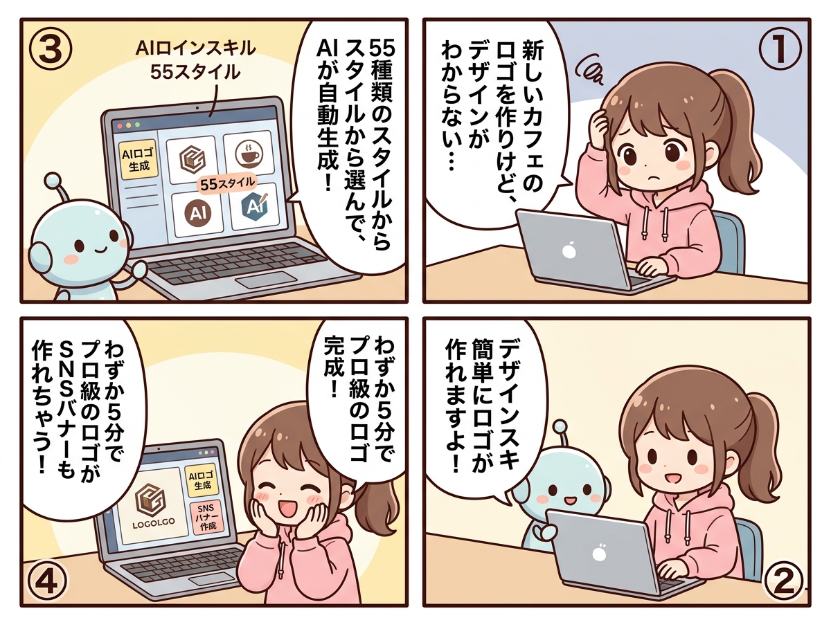 デザインスキルの紹介マンガ