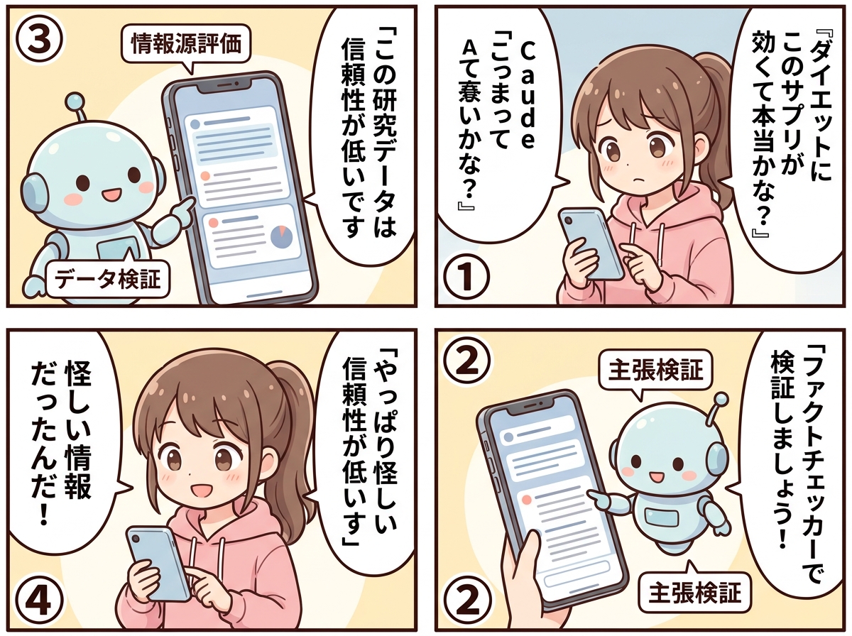 ファクトチェッカーの紹介マンガ