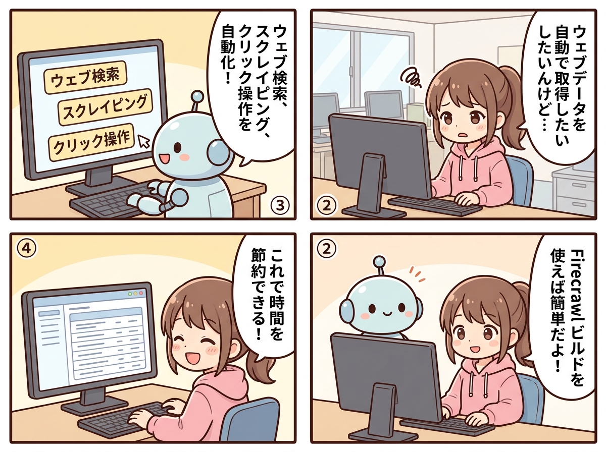 Firecrawl ビルドの紹介マンガ
