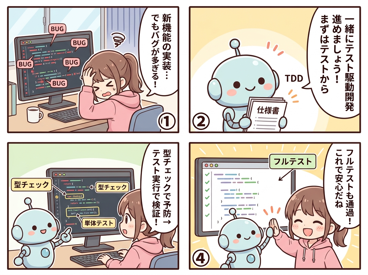 コード実装の紹介マンガ