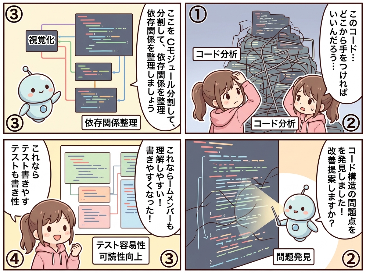 コードベースのアーキテクチャ改善の紹介マンガ