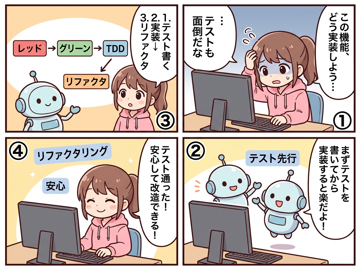 テスト駆動開発の紹介マンガ
