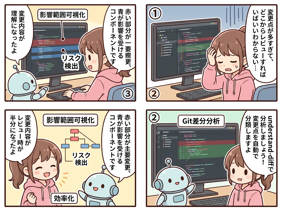 コード変更の理解の紹介マンガ