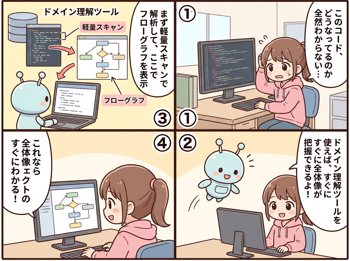 ドメイン理解ツールの紹介マンガ